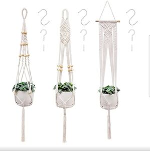 Brand New: White Wall Decor Hooks Set with Intricate Knotwork